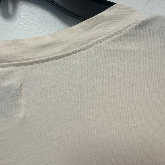 Mate the Label Cream Lightweight Organic Cotton 'Chillin' Red Chili Pepper Tee L - Picture 4 of 6